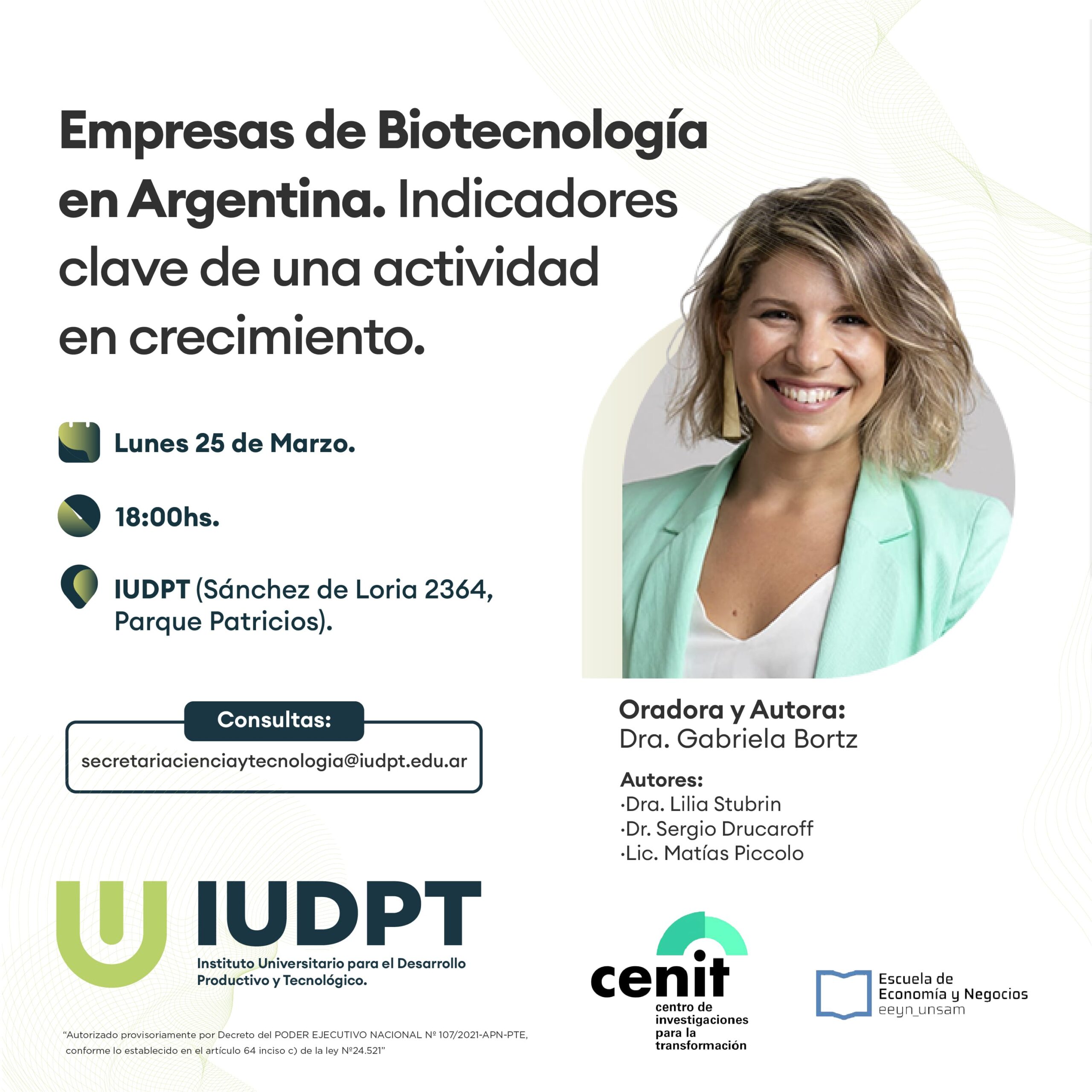 Presentación de los resultados del Primer Censo Argentino de Empresas de Bio y Nanotecnología