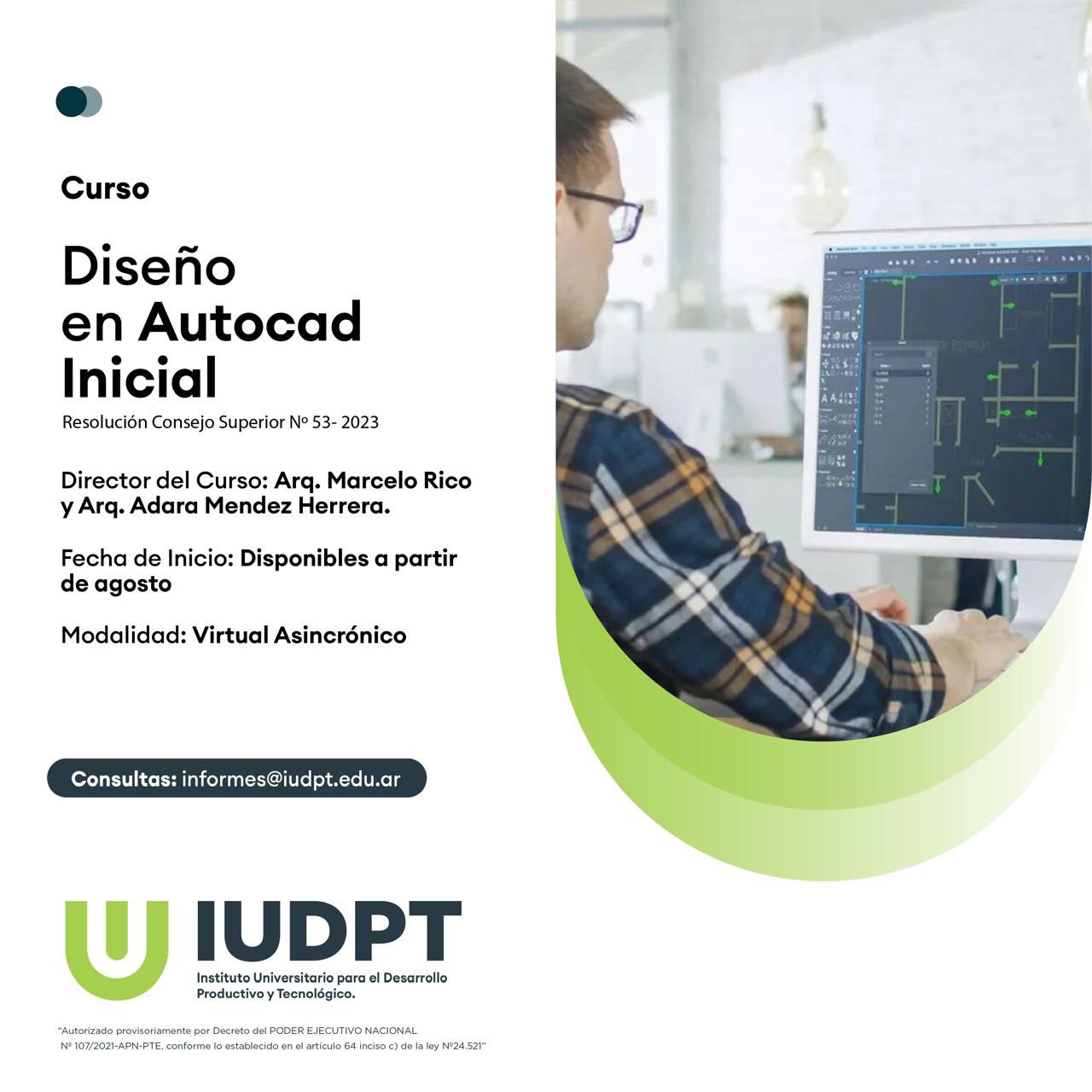 Diseño con AUTOCAD - Nivel Inicial - IUDPT